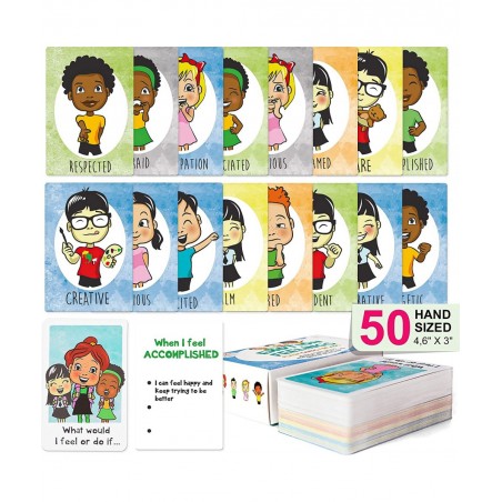 Feelings Flashcards Game Emotion Cards for Learning Emotions with Emotion Faces Therapy Cards A Social Emotional Intelligence...