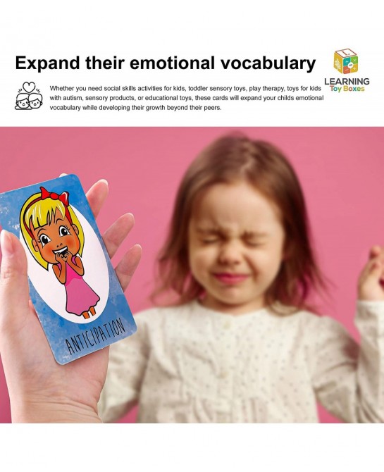 Feelings Flashcards Game Emotion Cards for Learning Emotions with Emotion Faces Therapy Cards A Social Emotional Intelligence...