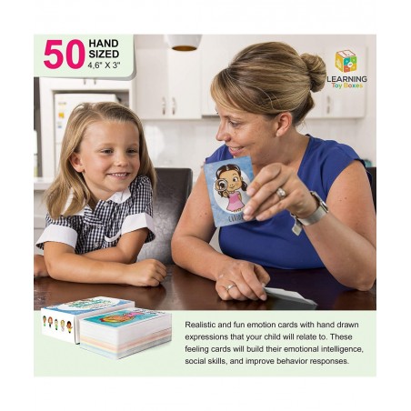 Feelings Flashcards Game Emotion Cards for Learning Emotions with Emotion Faces Therapy Cards A Social Emotional Intelligence...