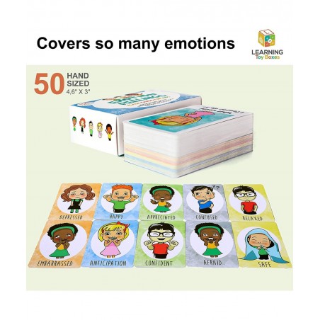 Feelings Flashcards Game Emotion Cards for Learning Emotions with Emotion Faces Therapy Cards A Social Emotional Intelligence...