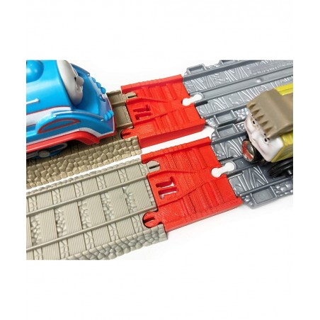 Adapters Compatible with Take-n-Play to 2009 Brown Trackmaster Train Tracks (Red) $15.51 Toy Train Set Tracks