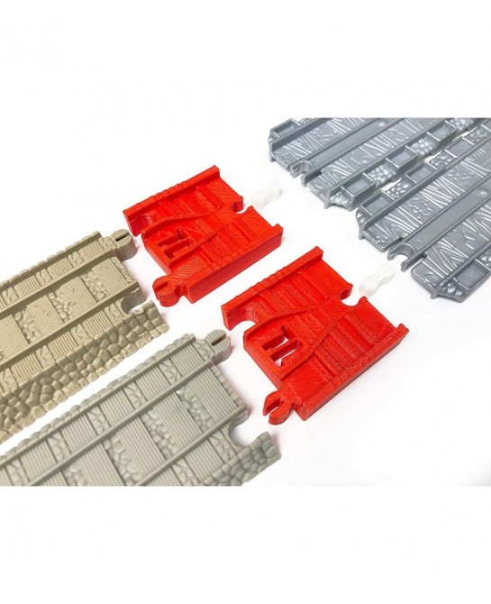 Adapters Compatible with Take-n-Play to 2009 Brown Trackmaster Train Tracks (Red) $15.51 Toy Train Set Tracks