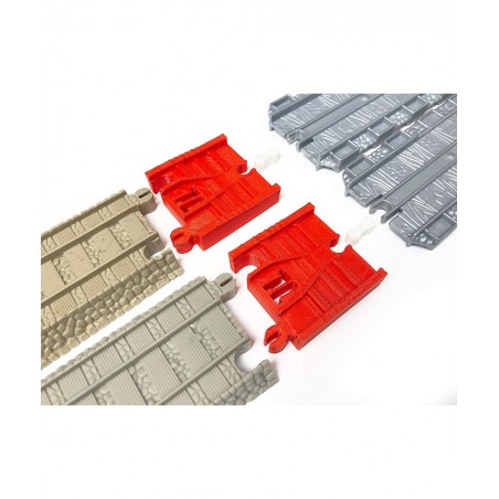 Adapters Compatible with Take-n-Play to 2009 Brown Trackmaster Train Tracks (Red) $15.51 Toy Train Set Tracks