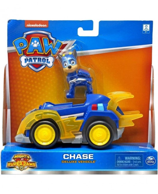 Mighty Pups Super Paws Deluxe Vehicle with Collectible Figure (Chase) $30.04 Play Figure Playsets