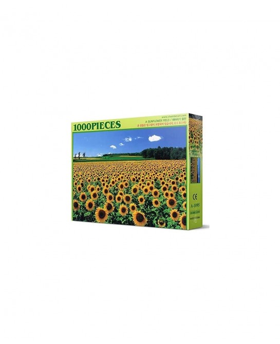 1000 piece Premium Jigsaw Puzzles "A Sunflower Field" A-1095 $28.90 Jigsaw Puzzles