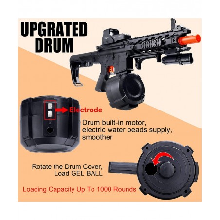 Gel Ball Blaster with 50000+ Water Beads Automatic M4 Splat Blaster Toy - Ages 14+ $107.46 Toy Foam Blasters & Guns