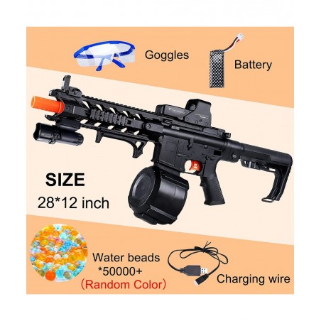 Gel Ball Blaster with 50000+ Water Beads Automatic M4 Splat Blaster Toy - Ages 14+ $107.46 Toy Foam Blasters & Guns