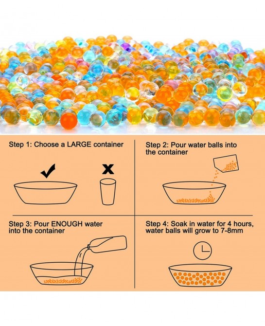 Gel Ball Blaster with 50000+ Water Beads Automatic M4 Splat Blaster Toy - Ages 14+ $107.46 Toy Foam Blasters & Guns
