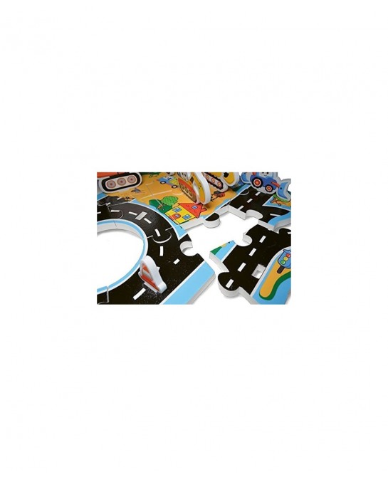 Bath Toy - Bath Time Construct & Build Activity Set for 2 3 4 5 6 7 Year Olds | 29 Pieces with Jigsaw Digger & Bulldozer Wate...