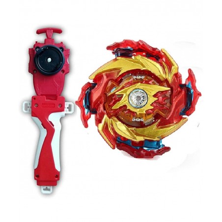 Bey Burst Battling Top Blade Evolution Super King Booster B-174-01 Hyperion Burn Starter Right and Left Turing String Launche...