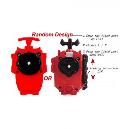 Bey Burst Battling Top Blade Evolution Super King Booster B-174-01 Hyperion Burn Starter Right and Left Turing String Launche...