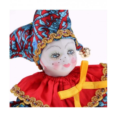 Clown Doll Angle Model Porcelain Triangel Doll for Halloween Decoration Ornaments Home Table Desk Top Decor 6inch - B $27.26 ...