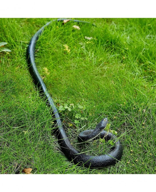3 Pieces 53 Inches Rubber Snake Realistic Fake Snakes Toy 6 Inches Large Pythons Realistic Fake Snakes Fake Snake Trick Toys ...
