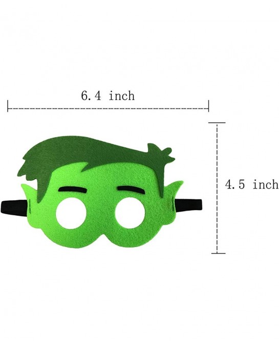 10 Pcs Superhero Felt Mask Hero Felt Mask With Elastic Bands Party Supplies for Kids Birthday Gifts for Boys and Girls Role P...