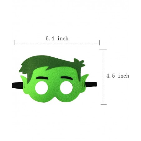 10 Pcs Superhero Felt Mask Hero Felt Mask With Elastic Bands Party Supplies for Kids Birthday Gifts for Boys and Girls Role P...