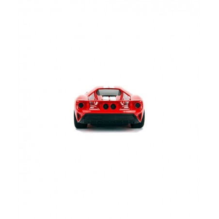 Hyperchargers 1:16 Big Time Muscle R/C '17 Ford GT Vehicle Ready to Run USB Charging Radio Control Car red red w/ White Strip...