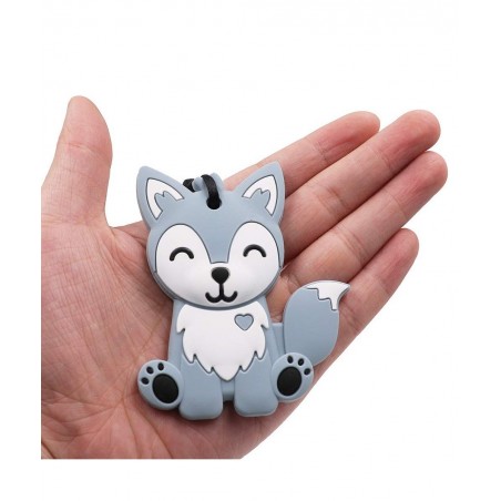 Sensory Chew Necklaces for Kids Boys and Girls - 2 Pack Fox Silicone Chewy Toys for Autism ADHD SPD Chewy Oral Motor Chewing ...