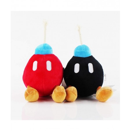Bob-omb Bomb Red Black Plush Toy Set for Children Kids Gifts New 5.5 Inches $28.13 Plush Figure Toys