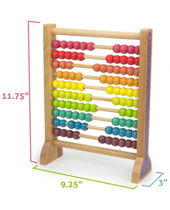 Wooden Abacus Classic Counting Tool Counting Frame Educational Toy with 100 Colorful Beads $40.34 Early Development & Activit...