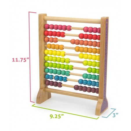 Wooden Abacus Classic Counting Tool Counting Frame Educational Toy with 100 Colorful Beads $40.34 Early Development & Activit...