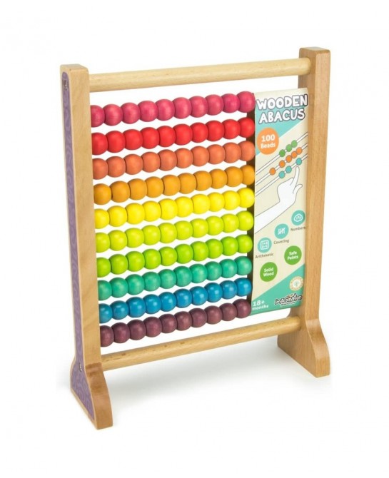 Wooden Abacus Classic Counting Tool Counting Frame Educational Toy with 100 Colorful Beads $40.34 Early Development & Activit...