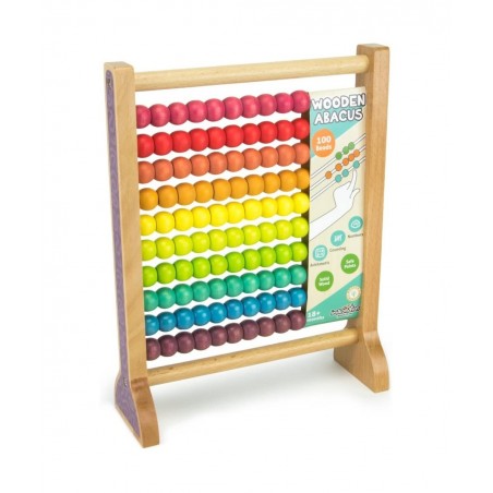 Wooden Abacus Classic Counting Tool Counting Frame Educational Toy with 100 Colorful Beads $40.34 Early Development & Activit...