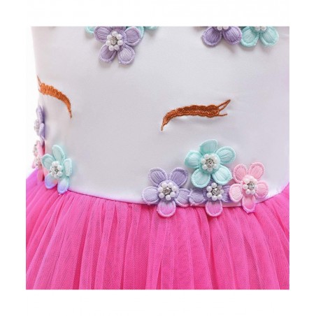 Rainbow Unicorn Dress for Girls Toddler Unicorn Costume Birthday Party Pageant Princess Dress Up Tutu Dress $34.68 Kids' Cost...