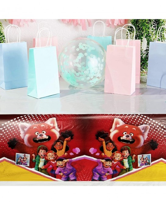 2Pcs Red Panda Tablecloth for Turning Red Table Cover Quinceanera Decorations Birthday Party Supplies Decorations $14.82 Kids...