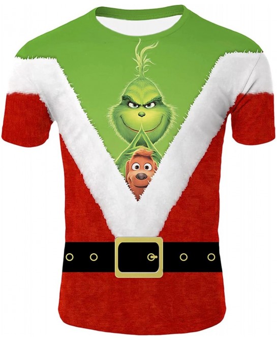 Adults Shirts Men's Short Sleeve Shirts 3D Print Tshirt Suitable for Men Women Youth $33.42 Kids' Dress-Up Accessories