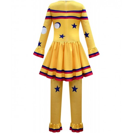 Kids Clown Costume Dress Halloween Cosplay Outfits with Mask 5-10Y $37.24 Kids' Costumes