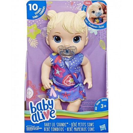 Baby Lil Sounds: Interactive Baby Doll for Girls & Boys Ages 3 & Up Makes 10 Sound Effects Including Giggles Cries Baby Doll ...