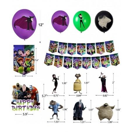 Birthday Party Supplies Party Decorations Set Includes Happy Birthday Banner Balloons Cake Toppers and Cupcake Toppers for Ki...