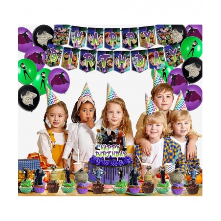 Birthday Party Supplies Party Decorations Set Includes Happy Birthday Banner Balloons Cake Toppers and Cupcake Toppers for Ki...