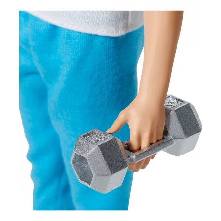 Ken 60th Anniversary Doll 2 in Throwback Workout Look with T-Shirt Athleisure Pants Sneakers & Hand Weight Kids 3 to 8 Years ...