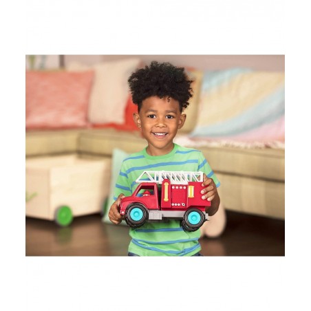 Fire Engine Truck with Working Movable Parts & 2 Firefighters Figurines - Toy Trucks For Toddlers 18M+ Red $18.89 Kids' Play ...