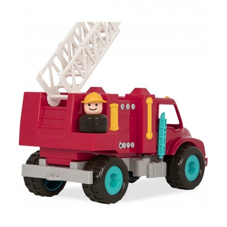 Fire Engine Truck with Working Movable Parts & 2 Firefighters Figurines - Toy Trucks For Toddlers 18M+ Red $18.89 Kids' Play ...