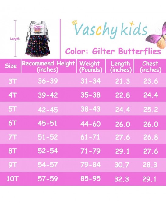 Tulle Dress for Girls Cute Casual Ruffle Princess Outfit Clothes Toddler/Little/Big Kid Girls Clothing Size 2-10T $35.10 Kids...