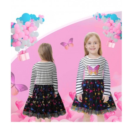 Tulle Dress for Girls Cute Casual Ruffle Princess Outfit Clothes Toddler/Little/Big Kid Girls Clothing Size 2-10T $35.10 Kids...