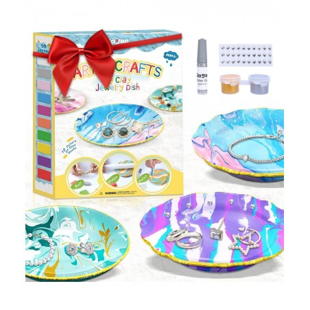 DIY Craft Kits Jewelry Dish Making Arts and Crafts for Girls Ages 8-12 Clay Art Projects Crafts for Kids - Teen Girl Gifts Cr...