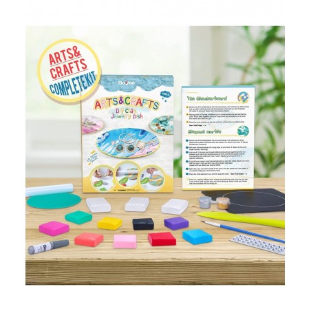 DIY Craft Kits Jewelry Dish Making Arts and Crafts for Girls Ages 8-12 Clay Art Projects Crafts for Kids - Teen Girl Gifts Cr...