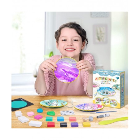 DIY Craft Kits Jewelry Dish Making Arts and Crafts for Girls Ages 8-12 Clay Art Projects Crafts for Kids - Teen Girl Gifts Cr...