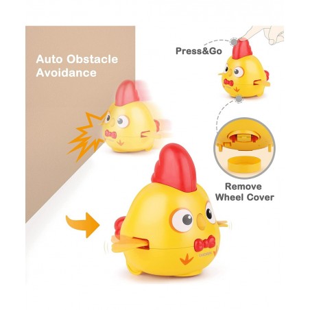 Baby Musical Chicken W/ Matching Egg Toys Boy Girl Educational Learning Color Shape Sorter Game Egg Interactive Montesorri Bi...