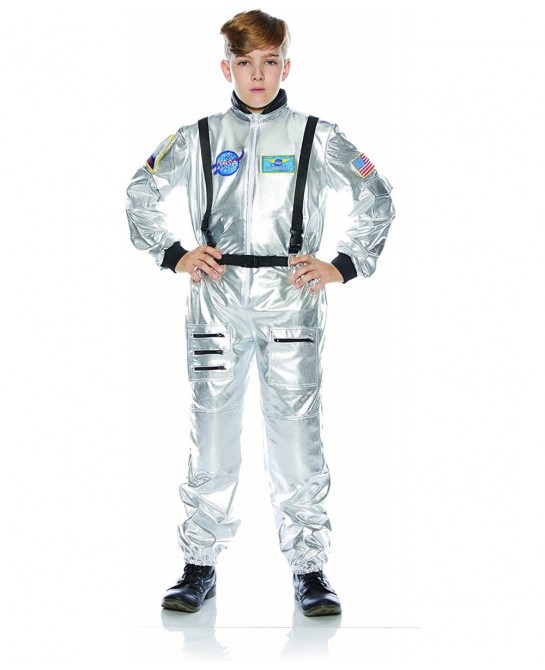 Astronaut Silver Child Space Explorer Costume $45.44 Kids' Costumes