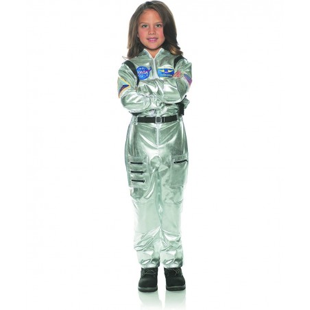 Astronaut Silver Child Space Explorer Costume $45.44 Kids' Costumes
