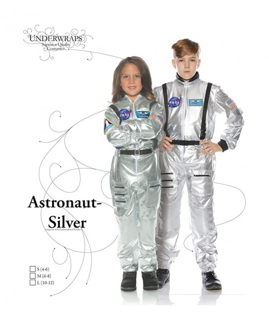 Astronaut Silver Child Space Explorer Costume $45.44 Kids' Costumes