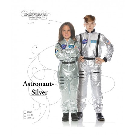 Astronaut Silver Child Space Explorer Costume $45.44 Kids' Costumes