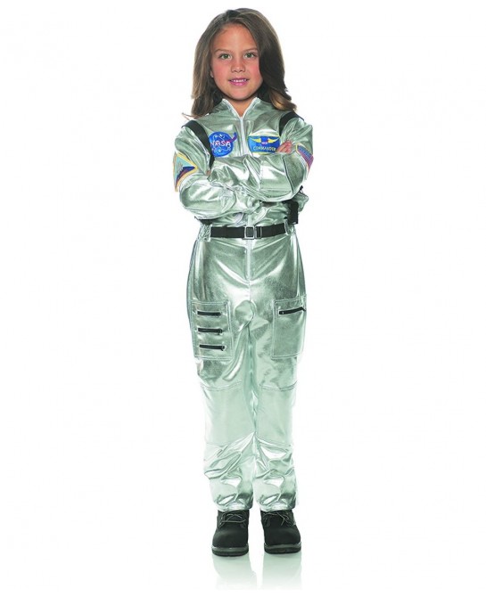 Astronaut Silver Child Space Explorer Costume $45.44 Kids' Costumes