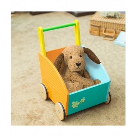 Baby Walker Kid Shopping Cart Walker Push Toy for 1-3 Years Old Infant Wooden Walker Sit to Stand Learning Walker Toddler Out...