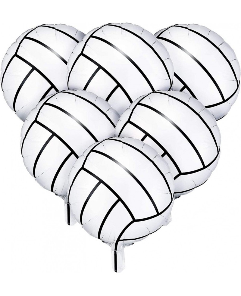 6 Pieces 18 Inches Volleyball Balloons Foil Mylar Volleyball Balloons Aluminum Foil Balloons for Birthday Party Sports Themed...