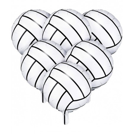6 Pieces 18 Inches Volleyball Balloons Foil Mylar Volleyball Balloons Aluminum Foil Balloons for Birthday Party Sports Themed...